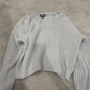 Express Women's Gray Sweater Size XS